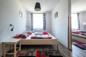 Oddělené spací zákoutí bezbariérového apartánu Naděje